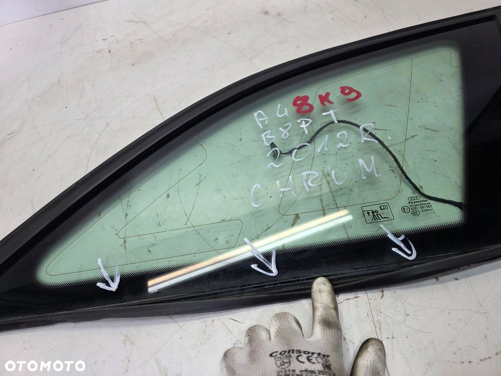 SZYBA KAROSERYJNA AUDI A4 B8 AVANT KOMBI CHROM PRAWY TYŁ 2012 ROK - 6