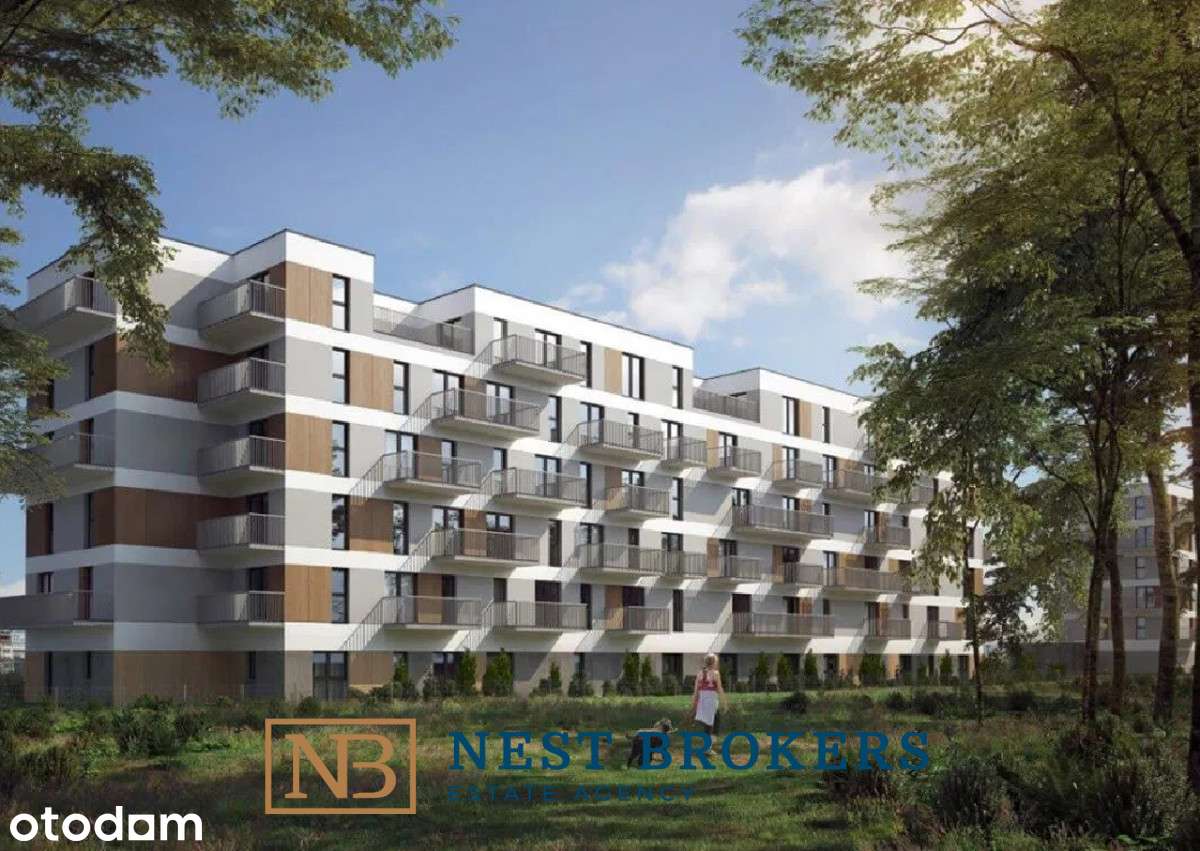 Nowe! 2 pok + duży balkon |Bez Pcc| Conrada 27