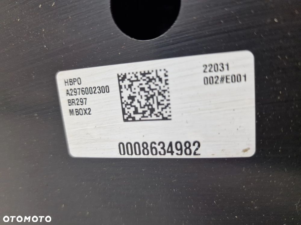 MERCEDES EQS / EQE V297 / W297 BELKA PRZEDNIA PRZÓD , POD ZDERZAK PRZEDNI , NR A2976202500 / A2976002300 , NR AUKCJI BEL298 - 21