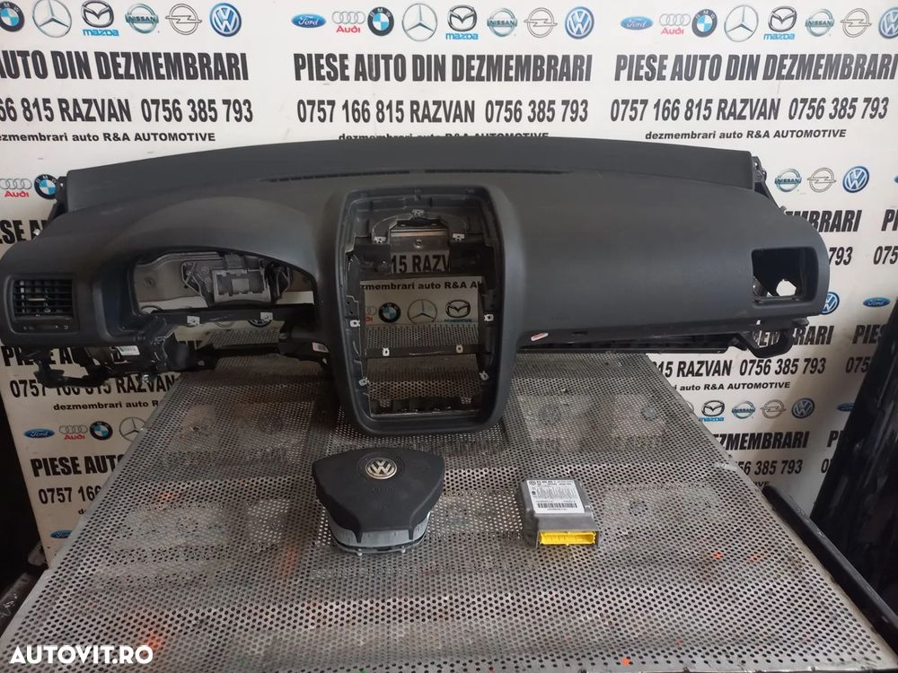 Plansa Bord Kit Airbag Vw Golf 5 Combi Break Variant Jetta Volan Stanga Europa Motor 1.4 Tsi CAX Cu - 1