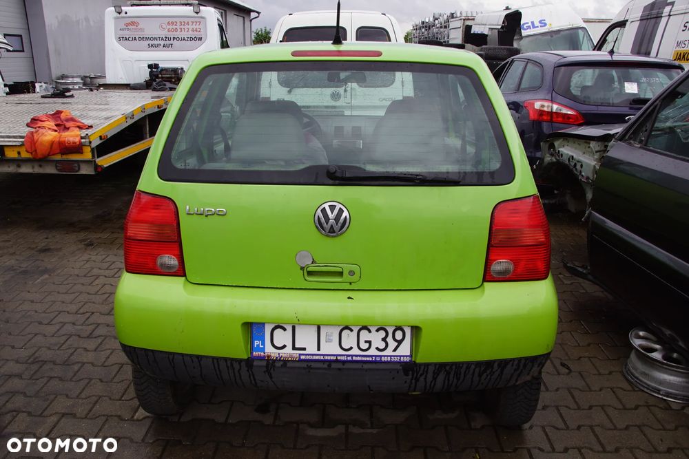 Auto na części - Volkswagen Lupo 1.0 MPI 50 KM ALL DKG LR6A 1998R Silnik Skrzynia Drzwi Maska Błotnik Zderzak Klapa Lampa Lusterko Klamka Szyba Deska Kokpit Sterownik Moduł Czujnik Licznik Panel Kierownica - 4