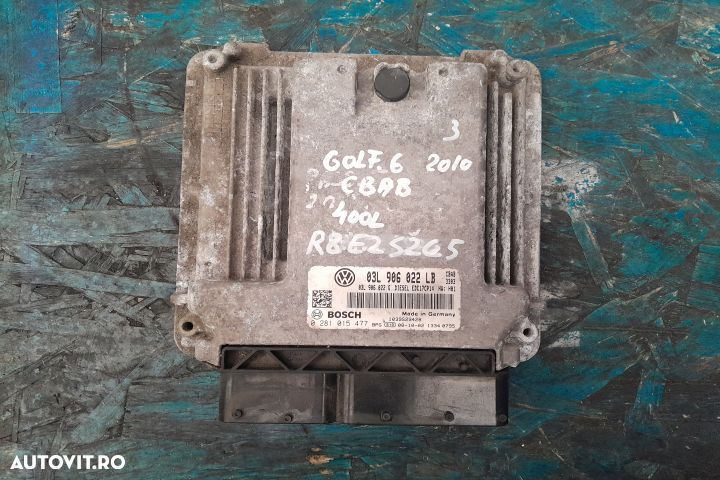 Calculator motor ECU 03L906022LB 0281015477 - CBAB 03L906022LB 028101 - 1