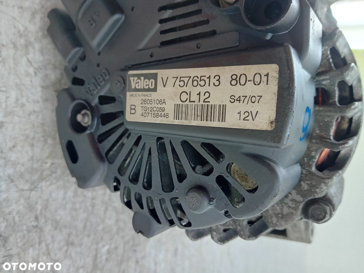 ALTERNATOR PEUGEOT 308 I V757651380-01 TG12C059 1.6 VTI - 7