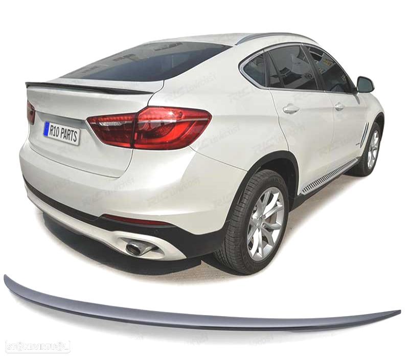 AILERON LIP BMW X6 F16 14-19 LOOK M PRETO BRILHANTE - 1