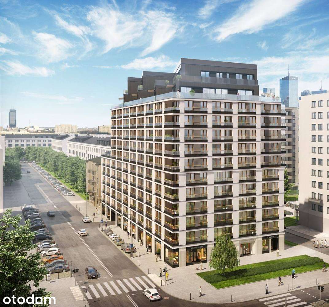 Luksusowy apartament | 40m2 | Wola | 2 pokoje + balkon | Ochrona ogród