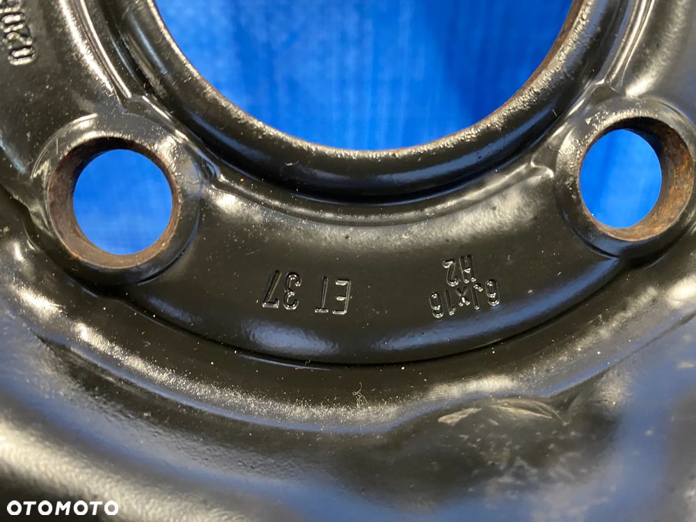 KOŁA KOŁO FELGA STALOWE STRUKTURALNA 6Jx16" 4X100; 60,1mm ET37 RENAULT DACIA ORYGINAŁ - 9
