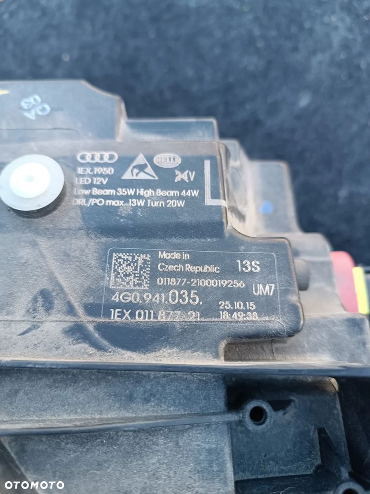 LAMPA PRZÓD PRZEDNIA LEWA LED MATRIX 4G0941035 AUDI A6 C7 LIFT - 4