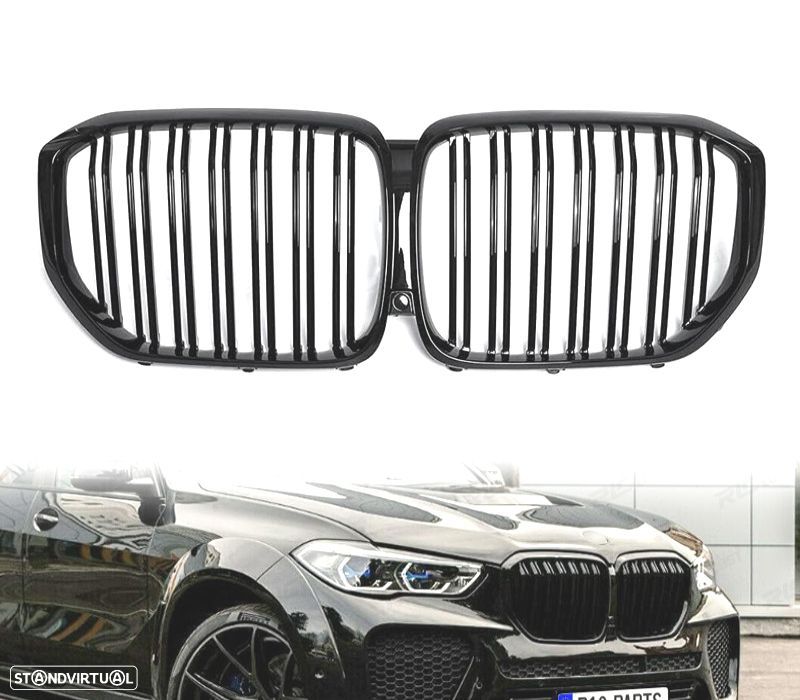 GRELHA FRONTAL BMW X5 G05 18- LOOK M PERFORMANCE PRETO BRILHANTE - 1