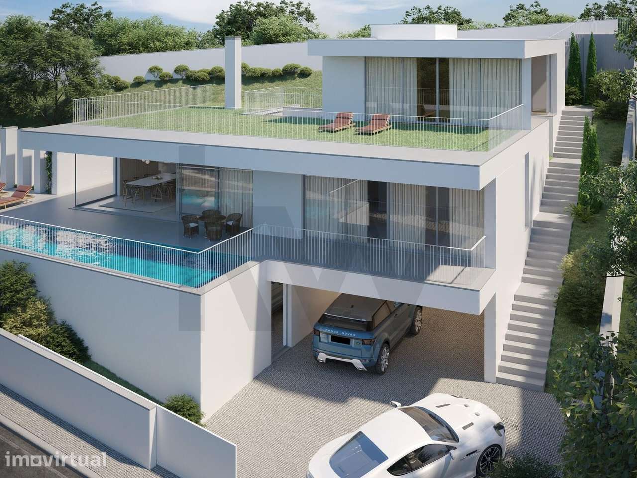 Lote de 668 m2 com projeto de moradia T4 e especialidades concluídas — - Grande imagem: 4/16