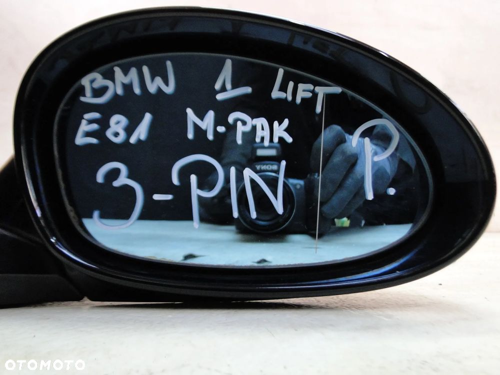 BMW 1 E81 LIFT LUSTERKO PRAWE 3 PIN ALPINWEISS M-PAKIET EUROPA - 2
