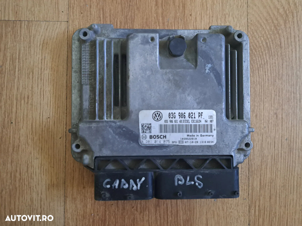 Unitate ECU calculator motor VW Caddy 3 1.9tdi 2KB 2KJ 2CB 2CJ 2004-2015 cod motor BLS