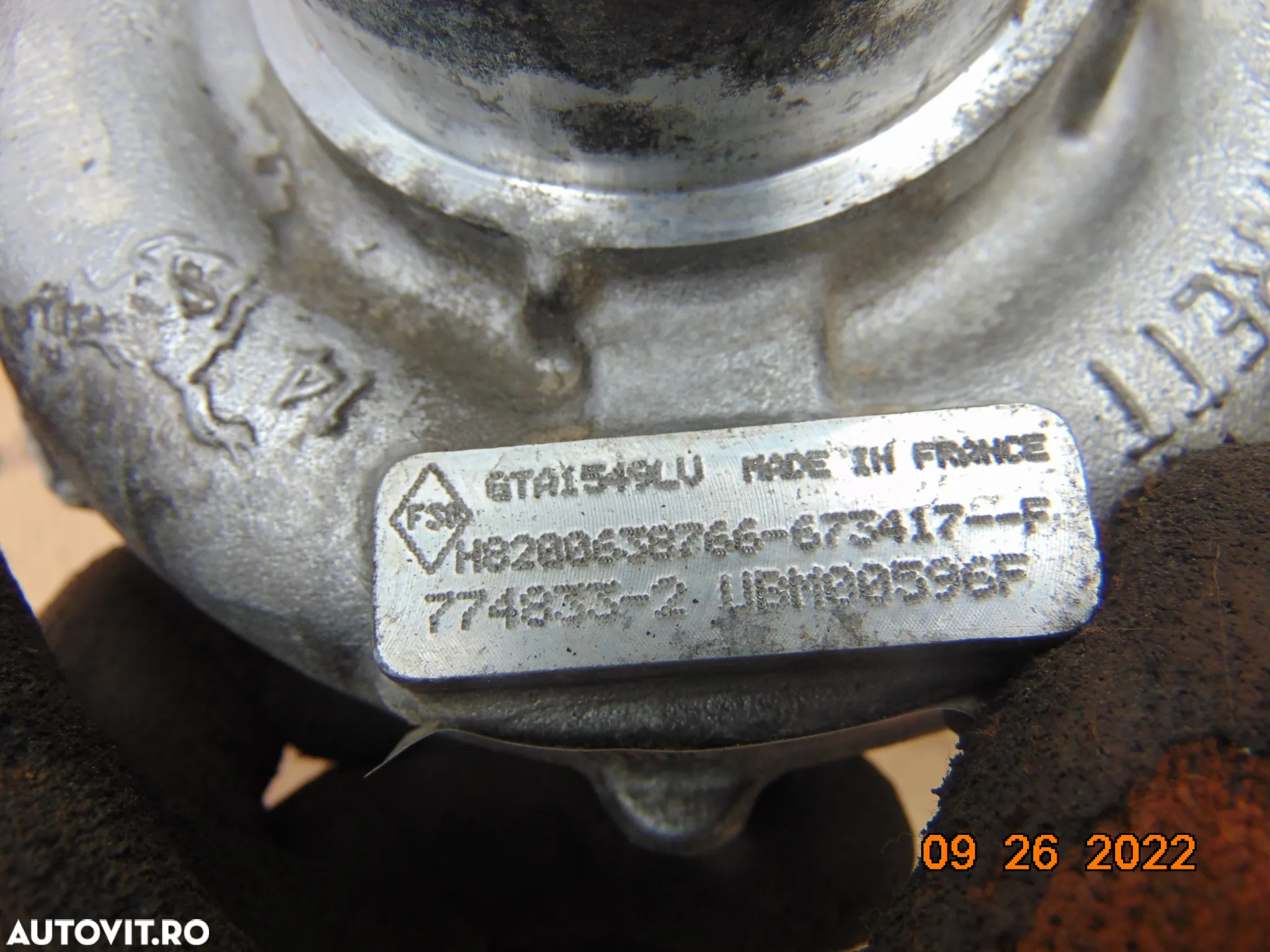 Turbina Renault Laguna 3 2.0dci Latitude nissan qashqai j10 X Trail 2.0 Koleos Scenic 3 turbo turbo - 5