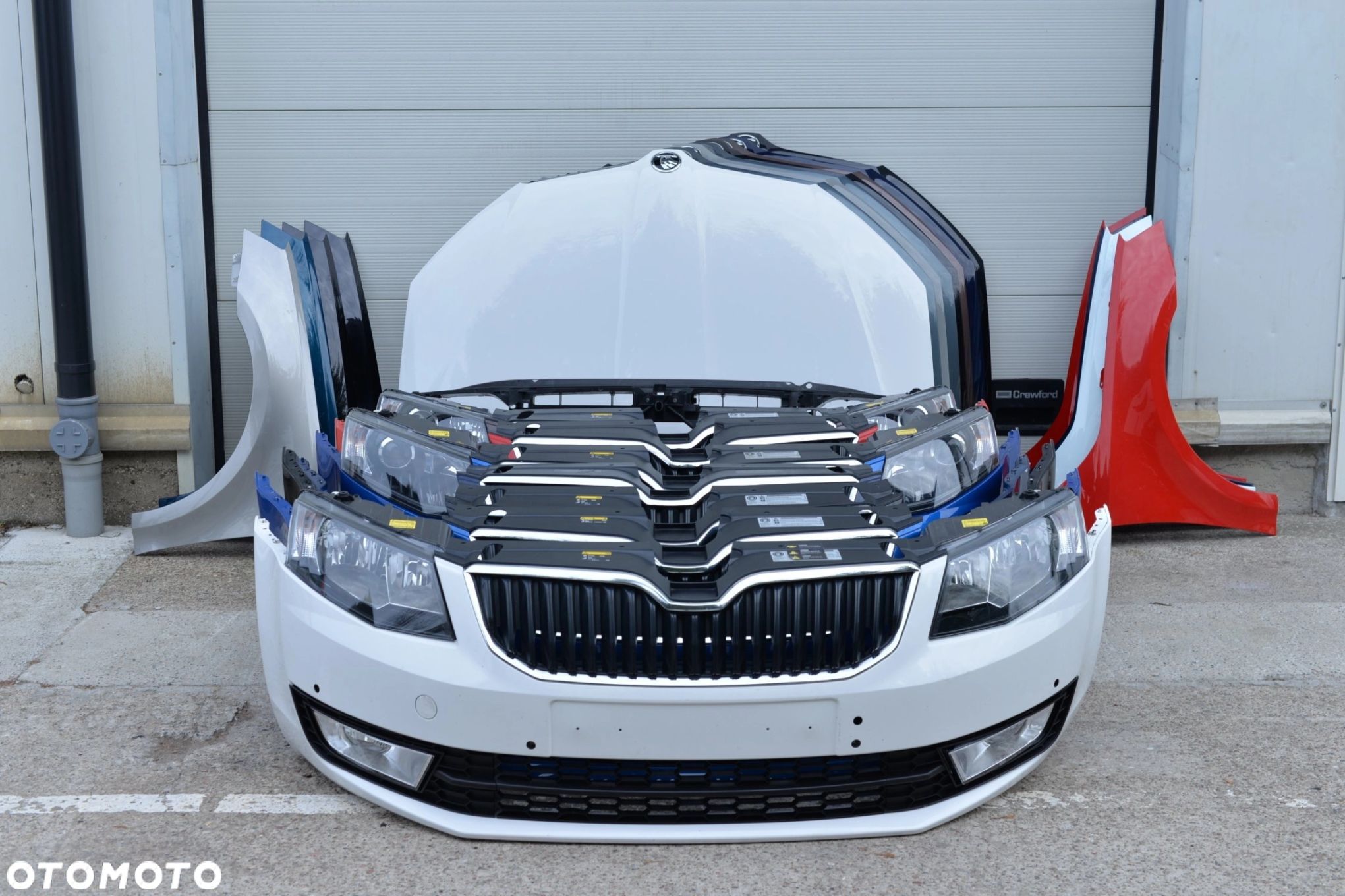 MASKA ZDERZAK BŁOTNIK LAMPA H7 XENON PAS BELKA SKODA OCTAVIA 3 2012-2016 - 1