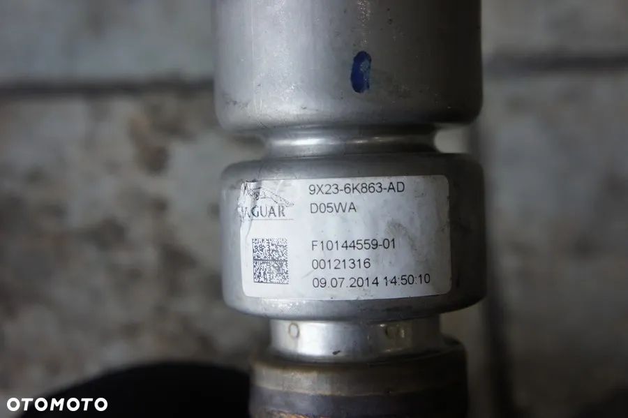 NR 123 Wąż, rura, przewód Intercoolera Jaguar XF Lift 3.0D 9X23-6K863-AD - 3
