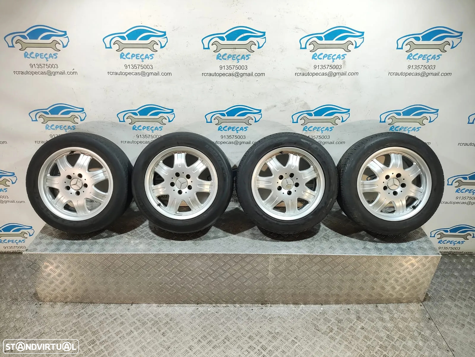 Jantes 16 Polegadas Originais Mercedes Benz - 5x112 - A1714010902 - CLK SLK R170 R171 Class C W202 W203 - 10