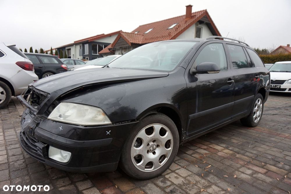 SKODA OCTAVIA II LIFT KOMBI 2008 9910 2.0 TDI BMM 140KM KNS CZARNY na części - 1