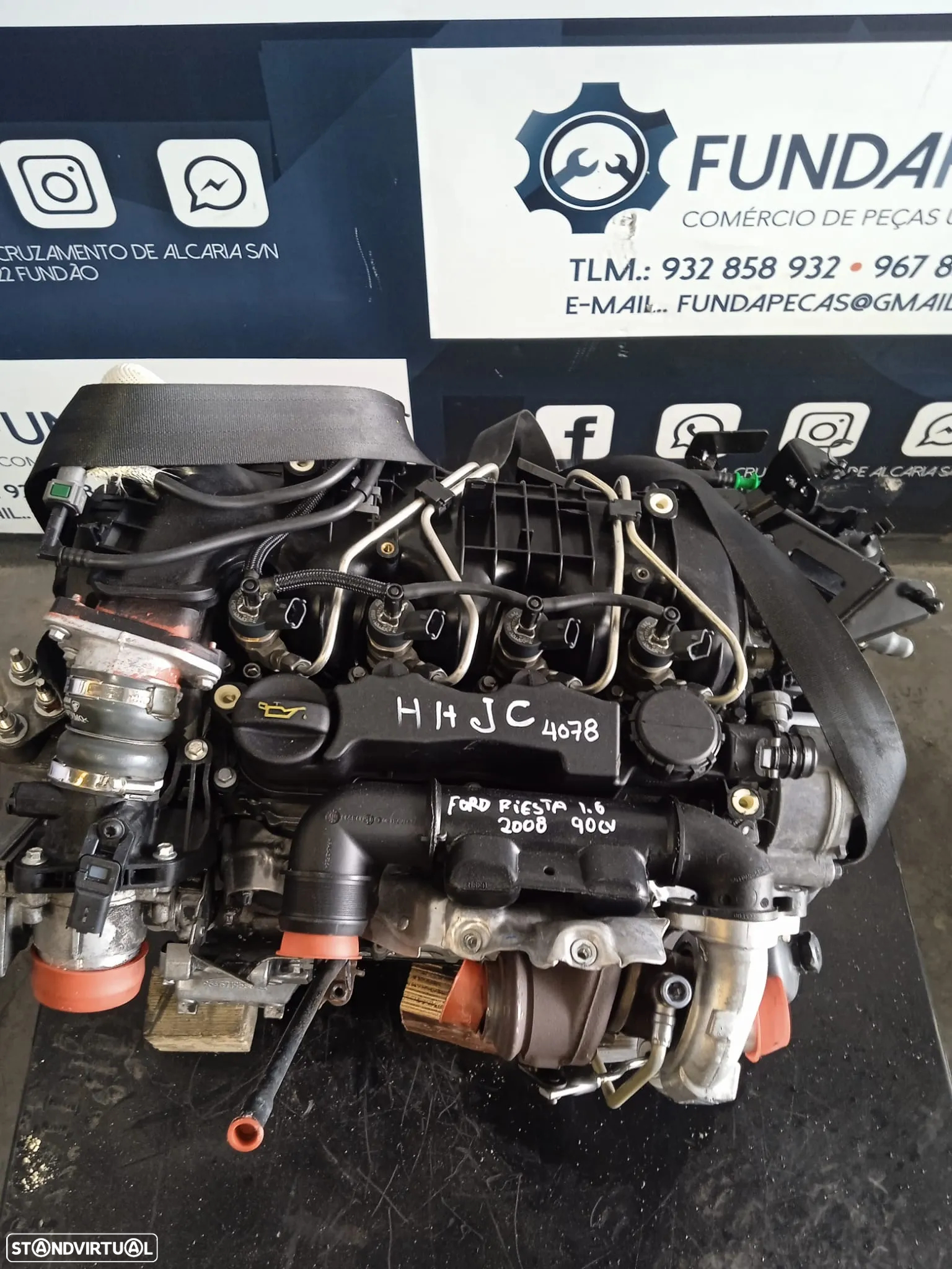 Motor Ford Fiesta VI 1.6TDCi 90Cv Ref: HHJC - 3