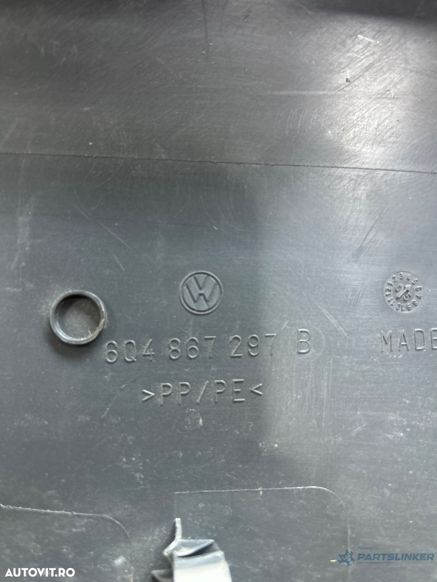 Ornament stalp (B) (inferior) stanga VOLKSWAGEN POLO 9N_ 2001 - 2012 12V AZQ, BME 6Q4867297B - 3