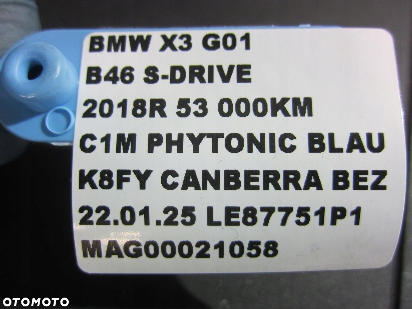 BMW X3 G01 B46 X4 B48 G02 G30 F30 KOLEKTOR SSĄCY 8603914 ORYGIN 11618603914 - 9
