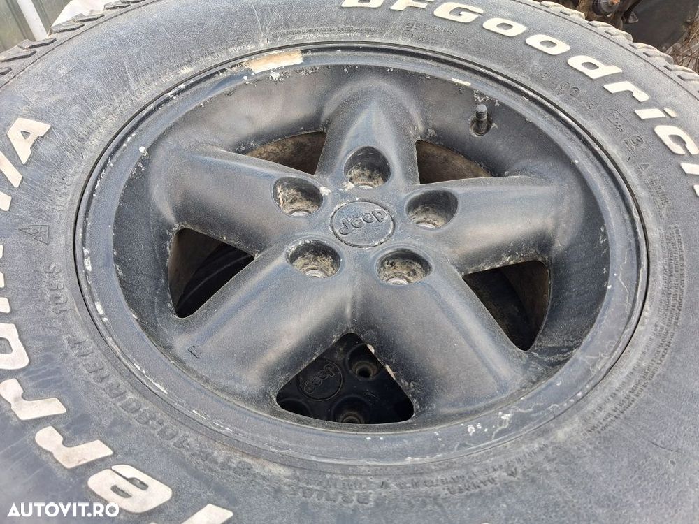 Jante jeep Wrangler cu cauciucuri bfgoodrich at 31x10,5r15 - 2