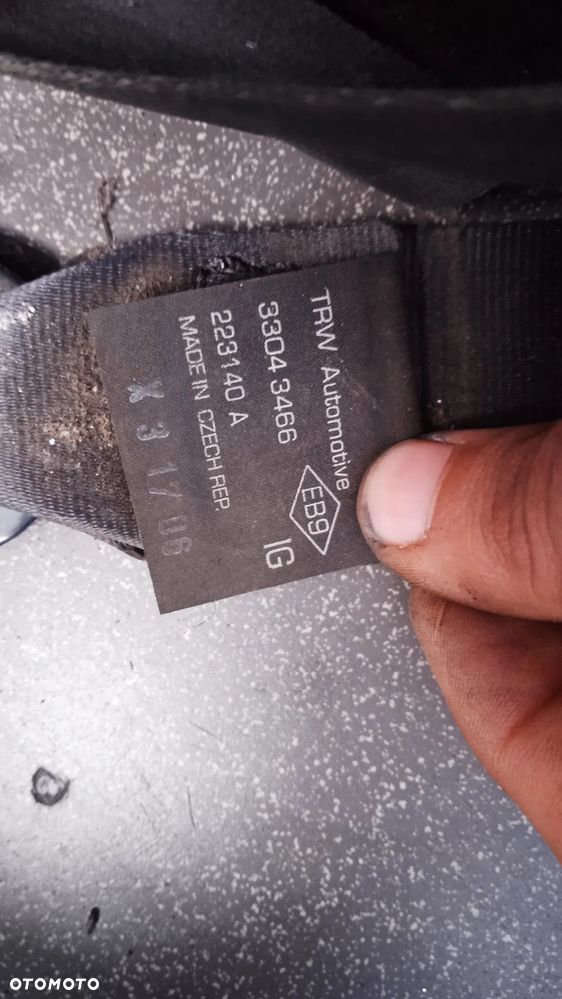 Pas bezpieczeństwa Renault Kangoo I Lift 522693 522689 33043465 33043466 - 4