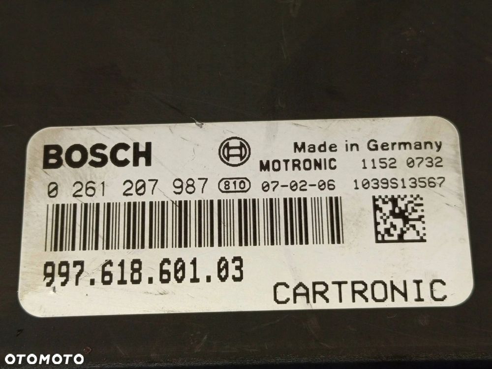 KOMPUTER STEROWNIK SILNIKA PORSCHE BOXSTER CAYMAN 911 997 99761860103 - 7