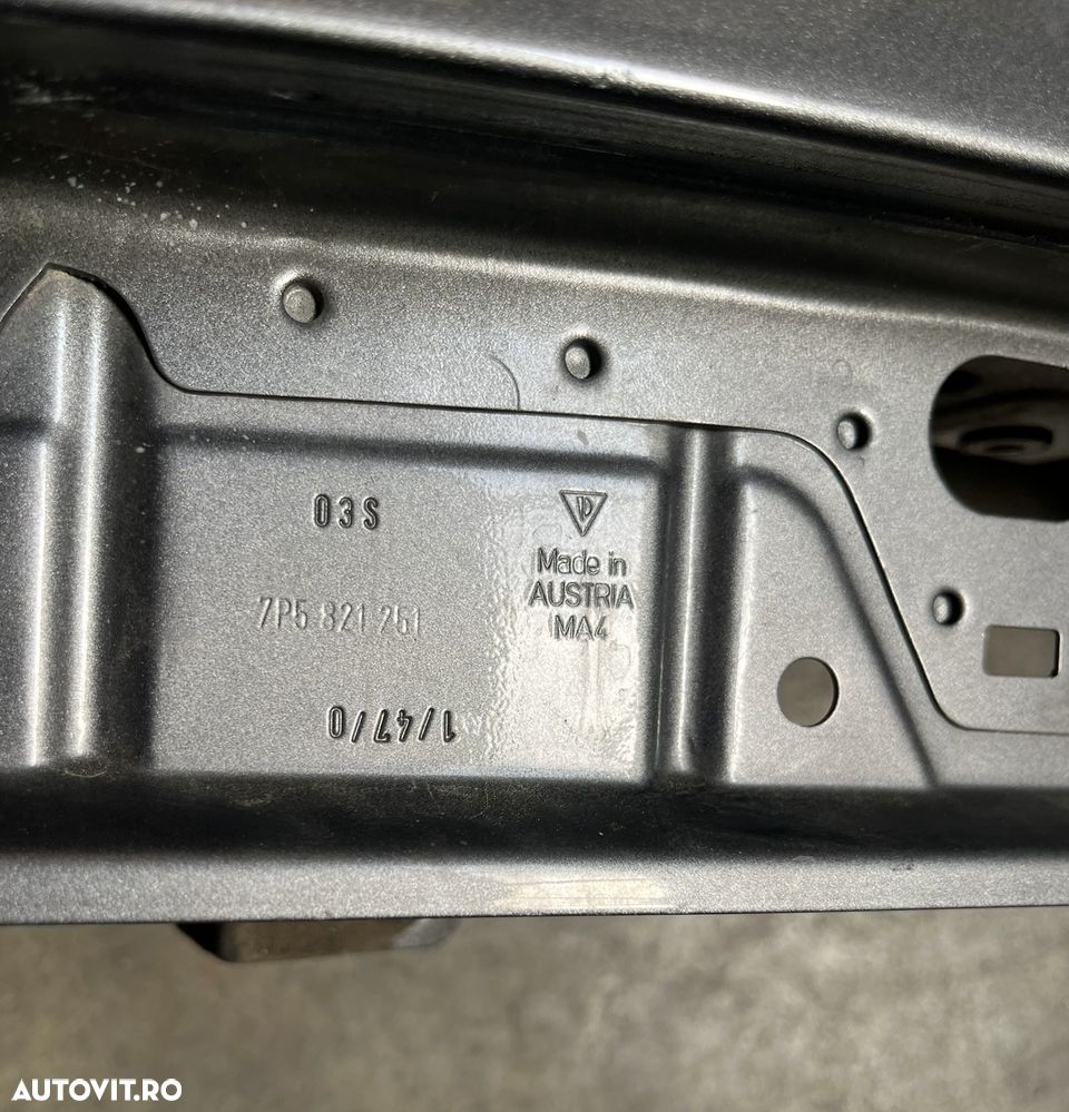 Aripa fata stanga completa originala PORSCHE CAYENNE 2 an 2010-2014 stare perfecta cod 7P5821251 - 6