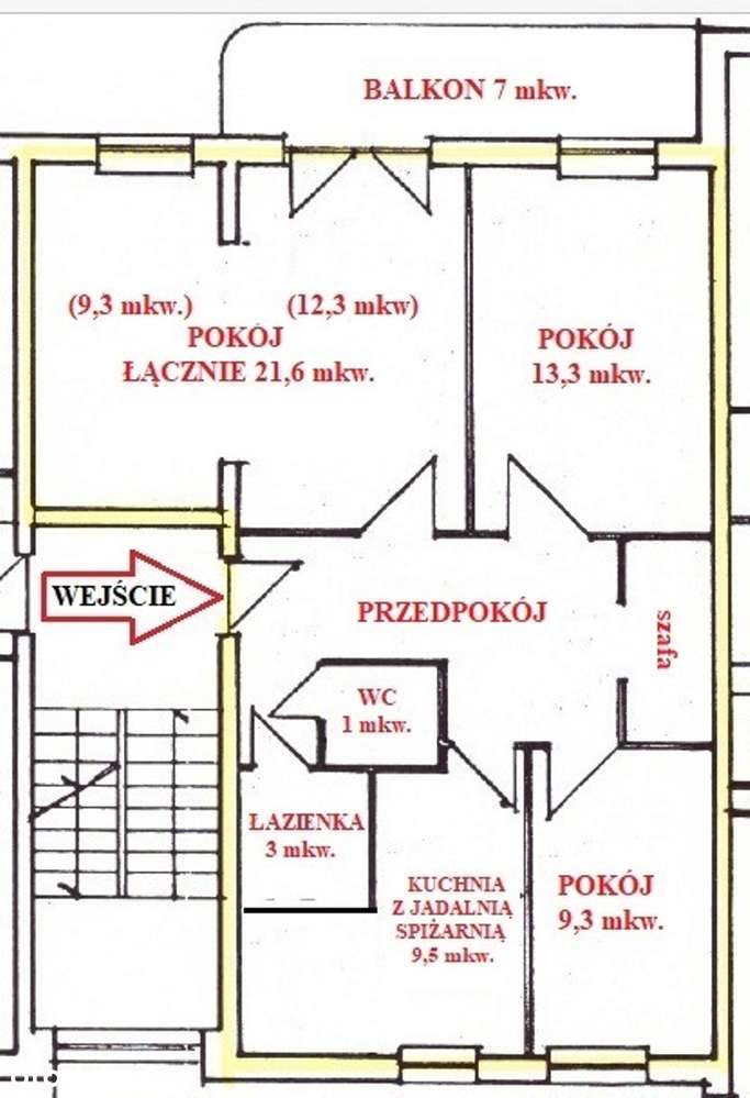 możliwość uzyskania 4 pokoi, parking dla mieszkańców - Pełny obrazek: 4/20