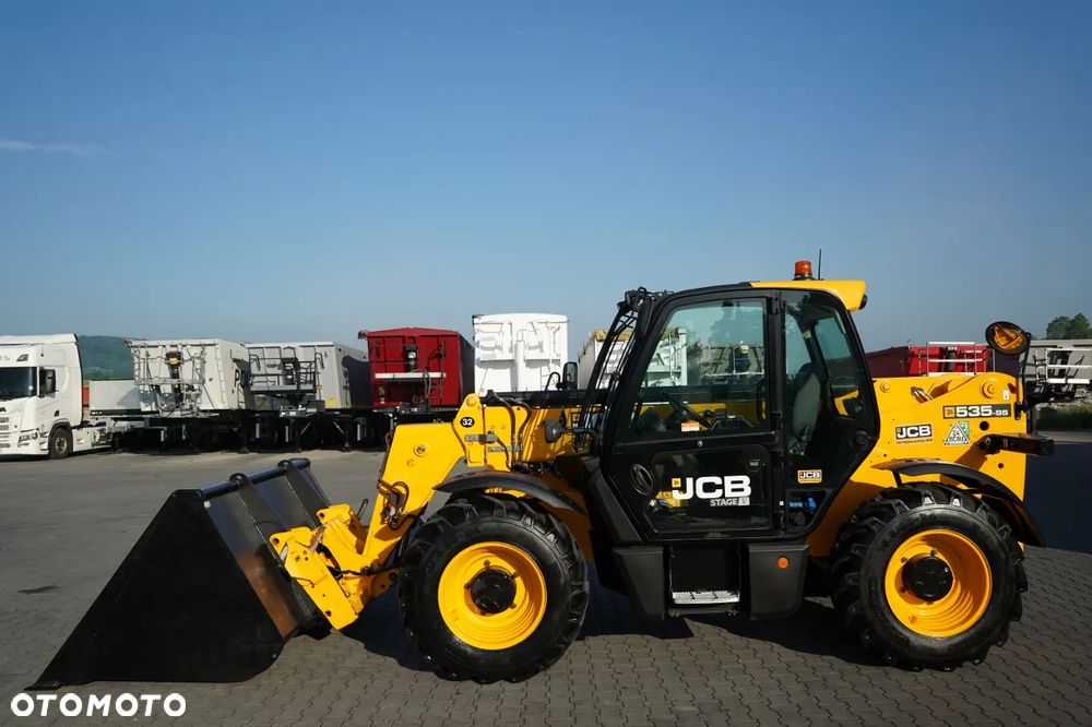 JCB 535-95 / ŁADOWARKA TELESKOPOWA / ŁYZKA / WIDŁY / ŁADOWACZ / UDŹWIG 3 500 KG / - 8