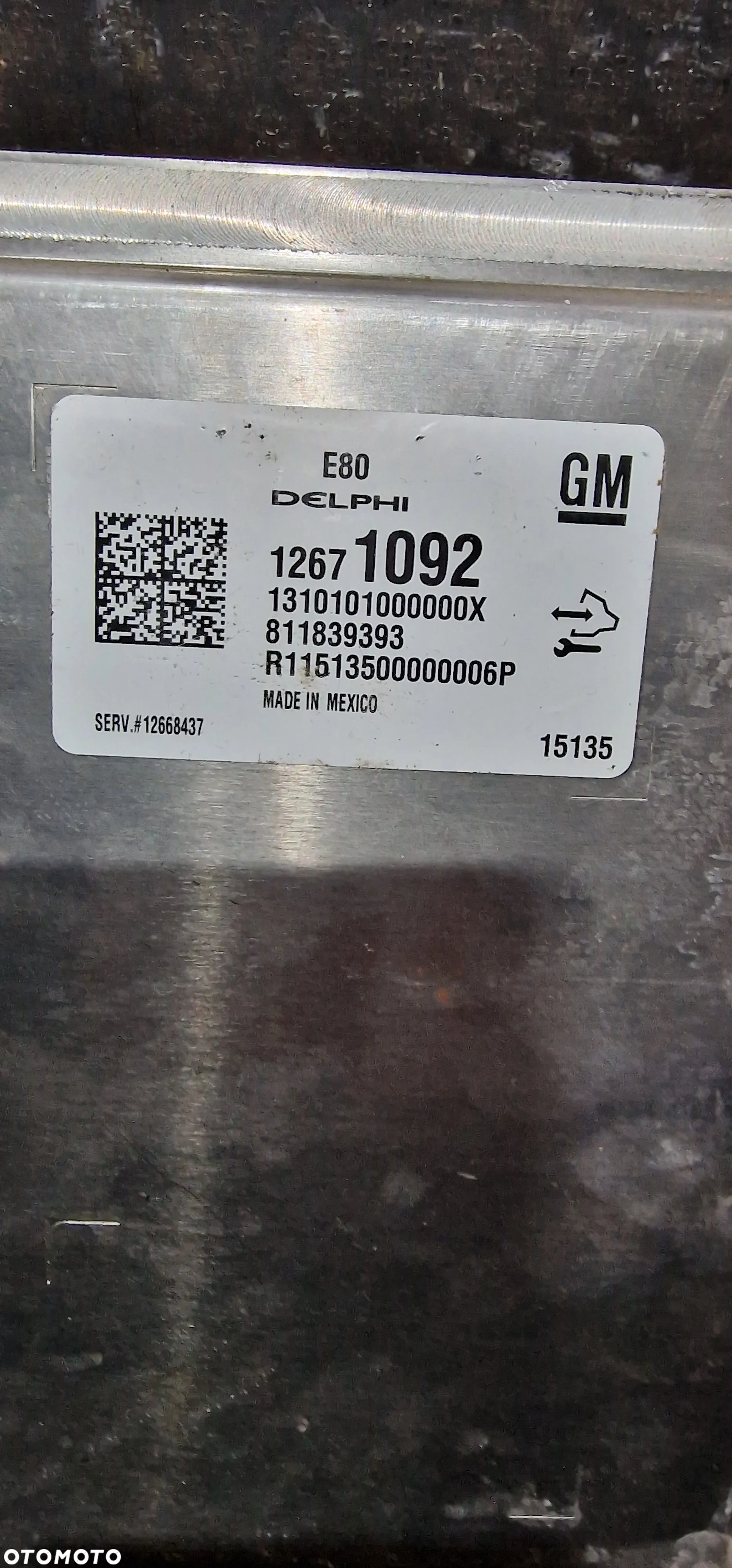 OPEL Astra IV 1.6T KOMPUTER STEROWNIK SILNIKA 12671092 - 3