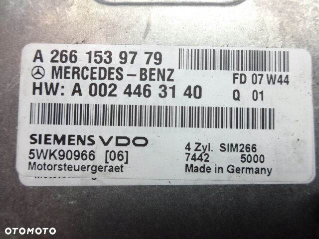 MERCEDES A KLASA W169 1.5 B KOMPUTER SILNIKA - 2