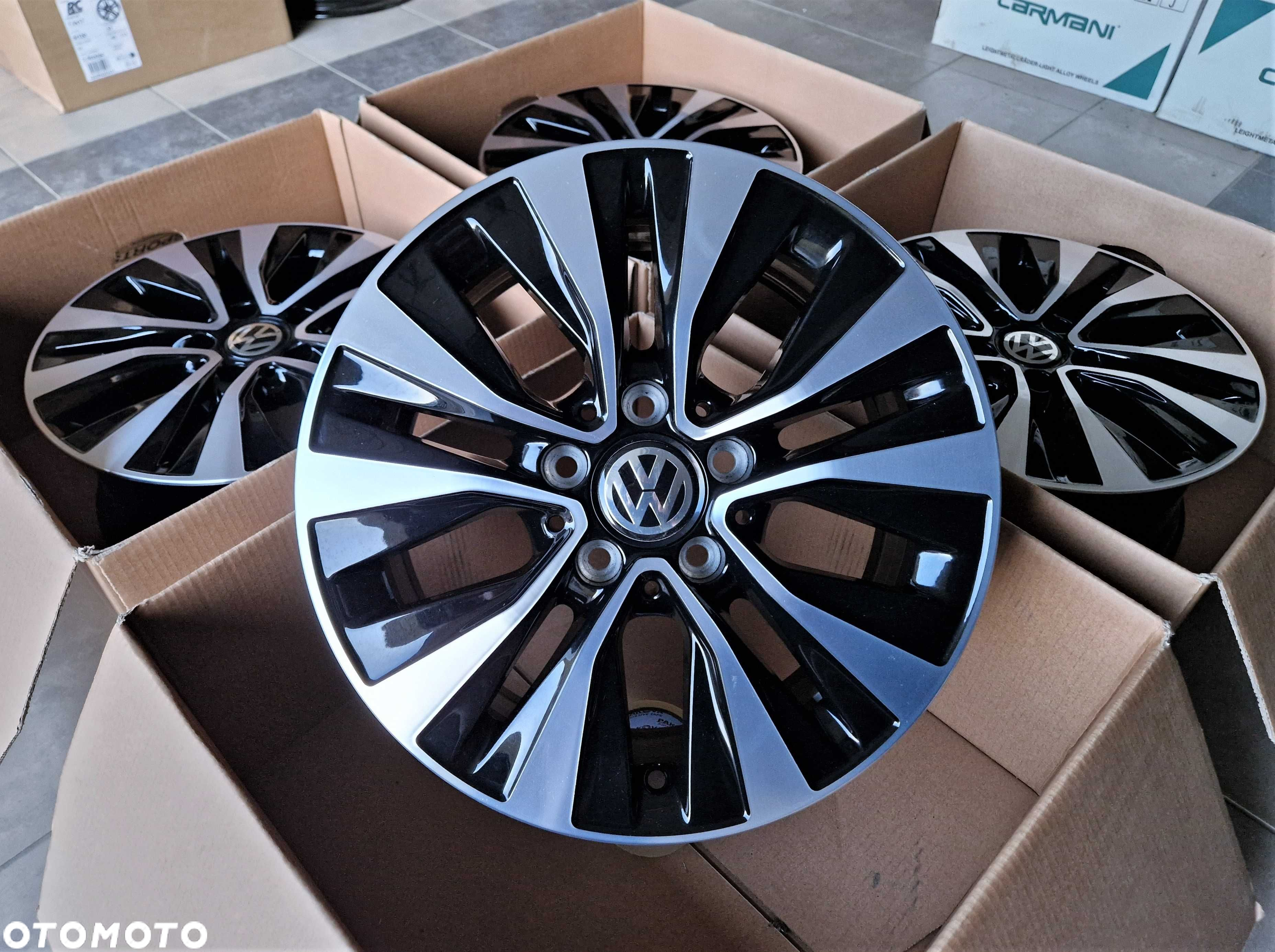 Alufelgi 16 5x112 VW Golf Passat Touran Jetta Caddy Tiguan Czarne 311# - 4