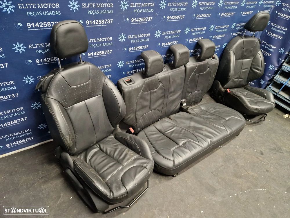 Jogo de bancos usados CITROEN DS3 PELE PRETOS - 2