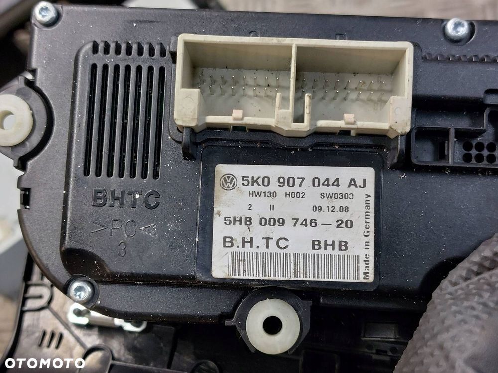 RADIO ODTWARZACZ + PANEL NAWIEWU RAMKA GOLF VI 5K0907044AJ 1K0035186AA - 9