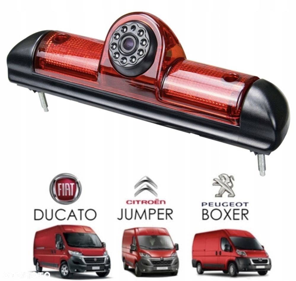Kamera cofania+światło stop Fiat Ducato, Citroen Jumper, Peugeot Boxer - 1