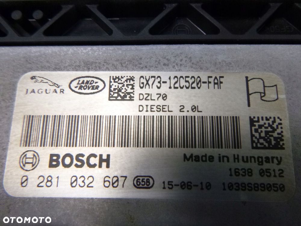 JAGUAR XE X760 XF X260 2.0 DIESEL KOMPUTER STEROWNIK SILNIKA ORYGINAŁ - 6