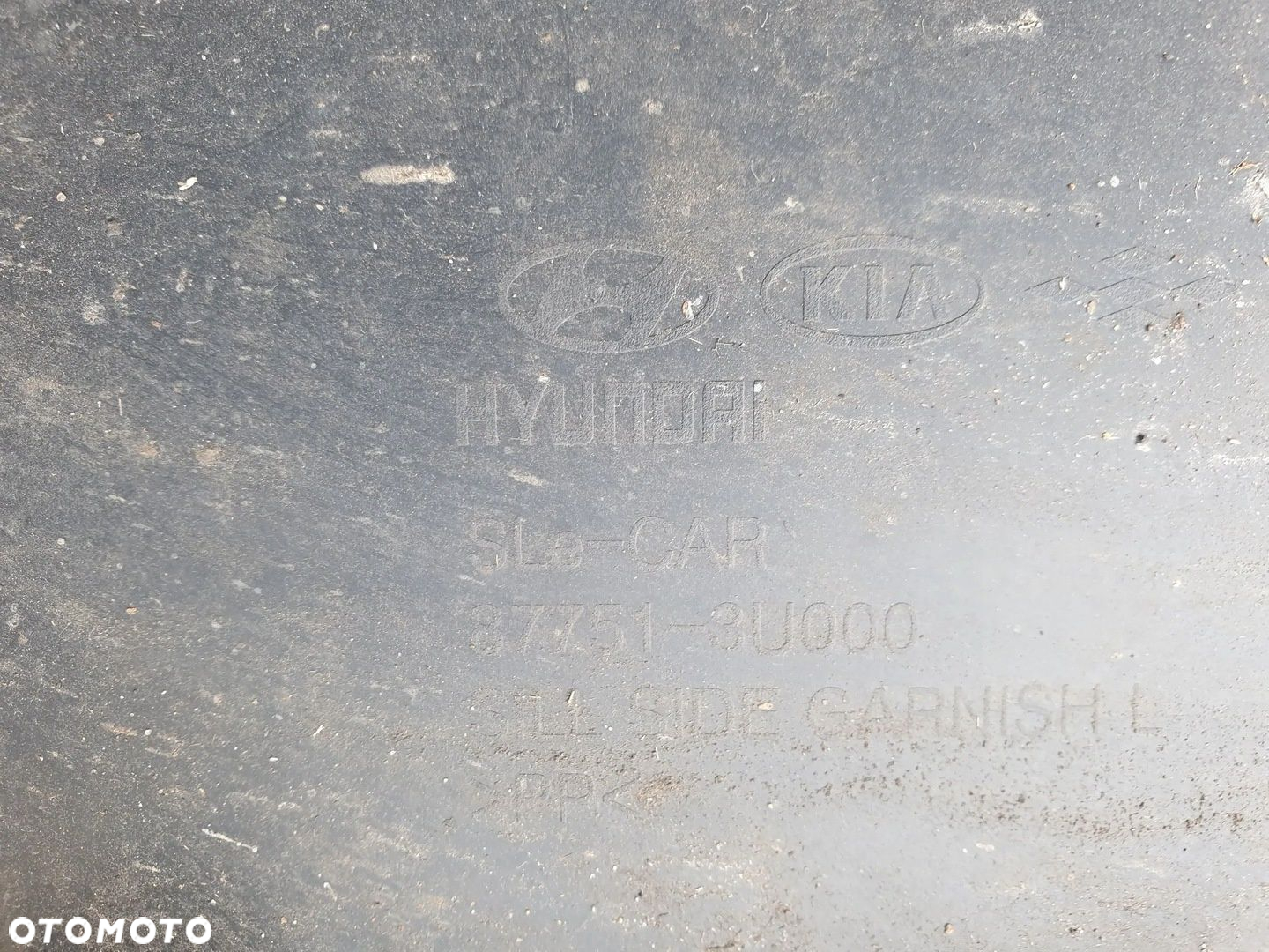 KIA SPORTAGE 3 III LEWA LISTWA NAKŁADKA PROGOWA OSŁONA PROGU ORYG - 9