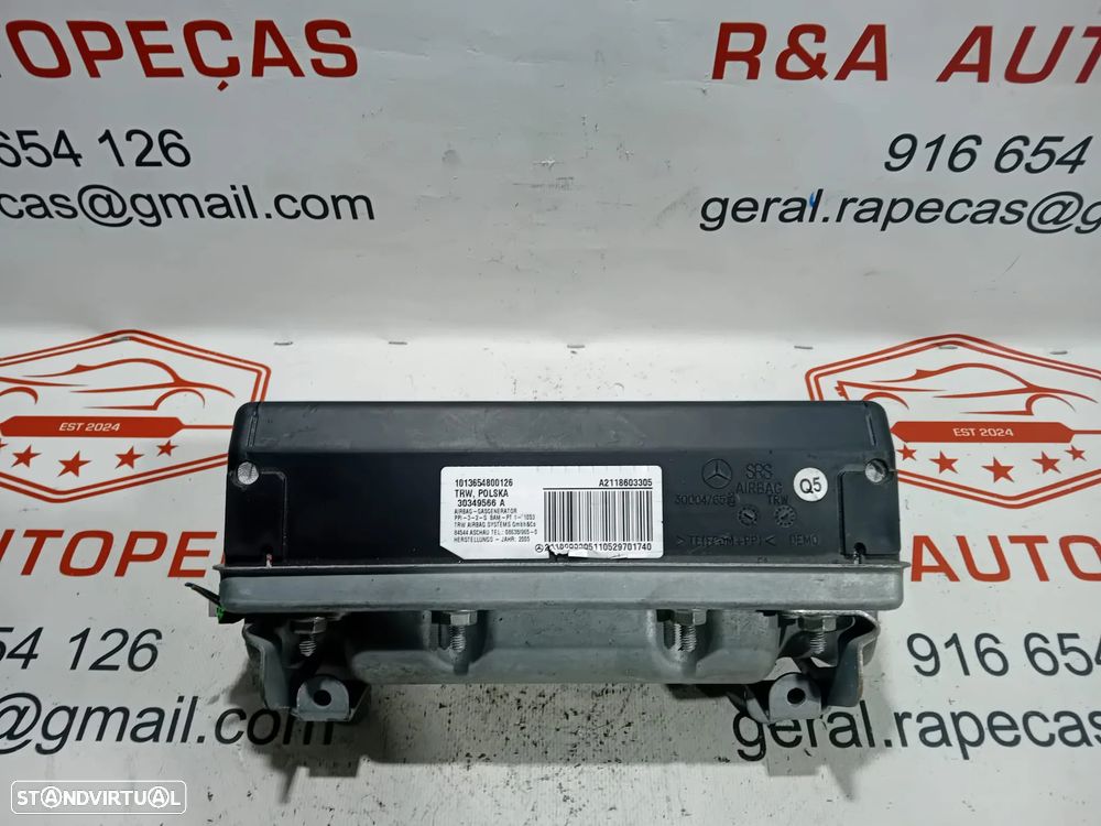 Airbag do Pendura Passageiro Mercedes Class E W211 A2118603305 Original - 4