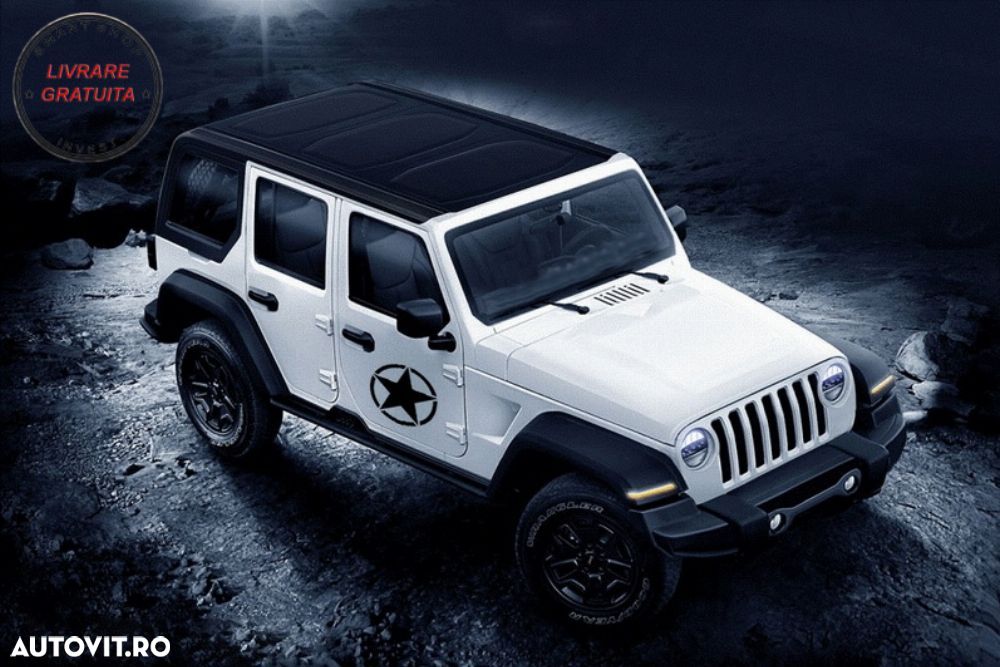 Sticker Stea Negru Universal Jeep, SUV, Camioane sau alte Autoturisme- livrare gratuita - 6