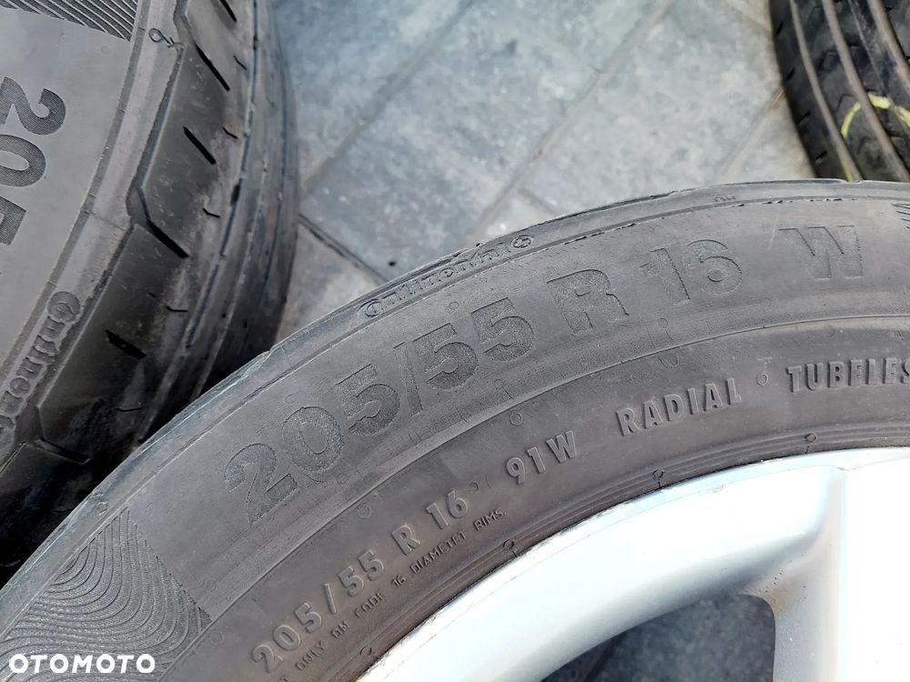 FELGI Z OPONAMI KOŁA ALUMINIOWE VW GOLF V AUDI SEAT SKODA FORD R16 5X112 ET37 57,1 mm OPONY 205/55 R15 LATO NR43 - 7
