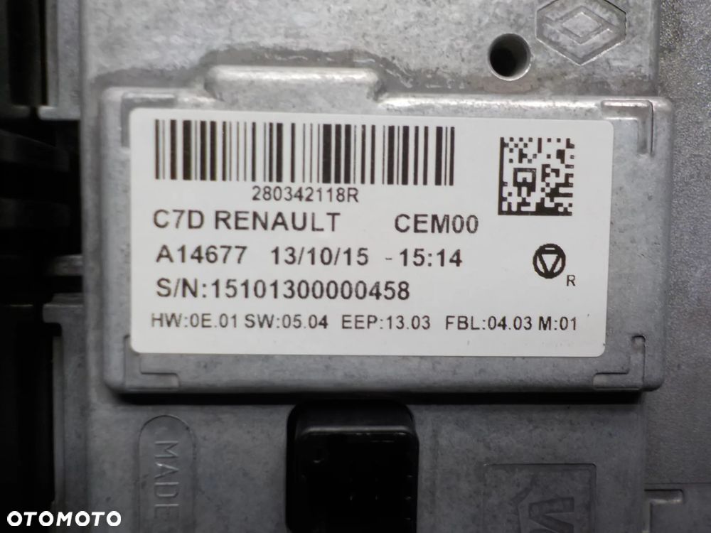 RENAULT KADJAR EKRAN WYŚWIETLACZ RADIA NAWIGACJI 280342118R - 3