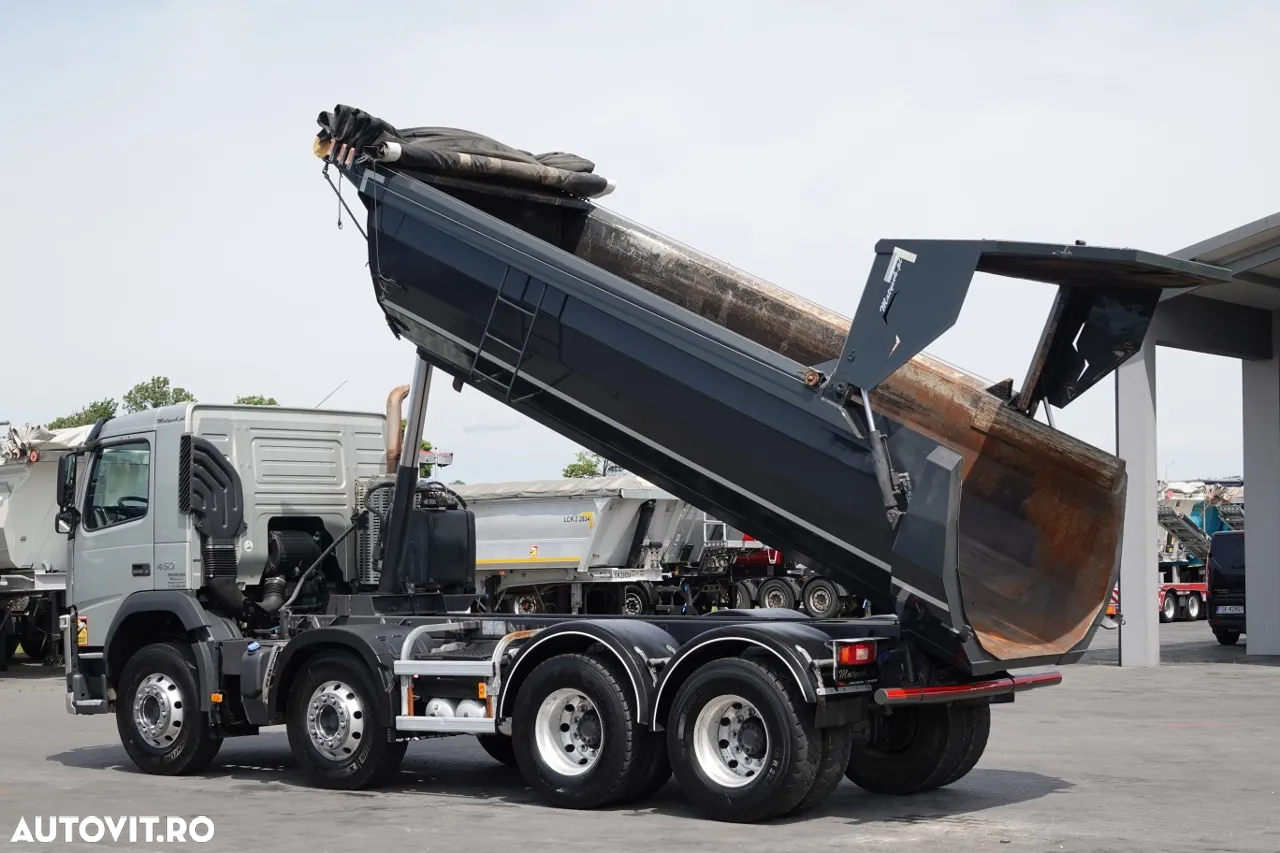 Volvo FM 450 / 8x4 / BASCULATOR SPATE / HIDROCLAPS / EURO 6 / IMPORTAT - 7