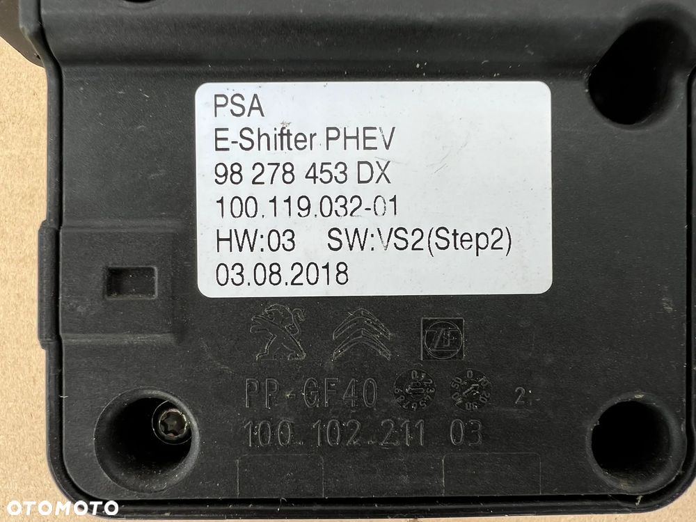Peugeot 3008 II 5008 II GT LINE Wybierak zmiany biegów lewarek 98278453DX - 2