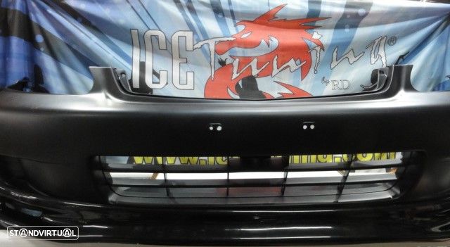 Para-choques frontal honda civic 1999-2001 2 / 3 / 4 portas em plástico ABS - 38