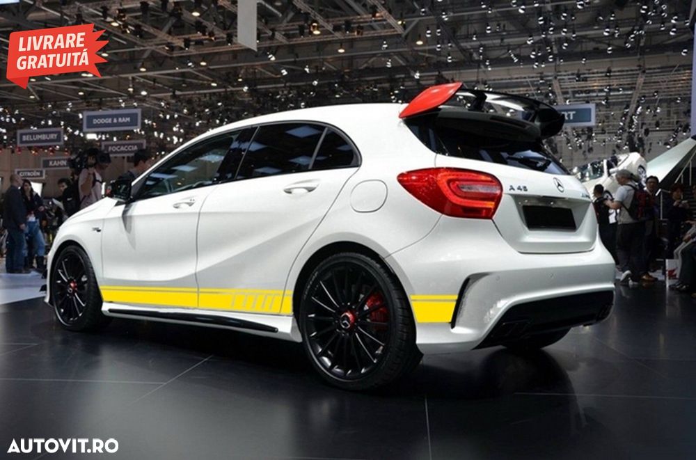 Set Stickere Capota Plafon Portbagaj si Laterale Galben Mat Mercedes CLA W117 C117- livrare gratuita - 8