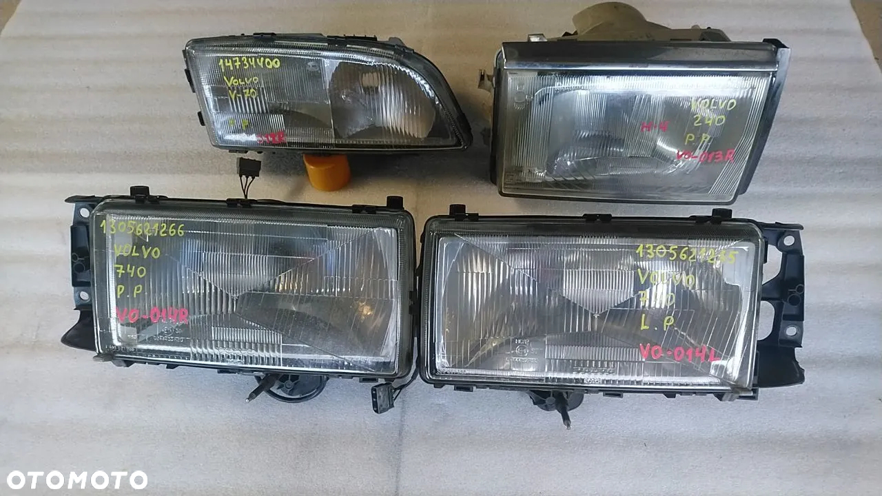 REFLEKTORY LEWE PRAWE VOLVO XENON HALOGENY MIGACZE - 9