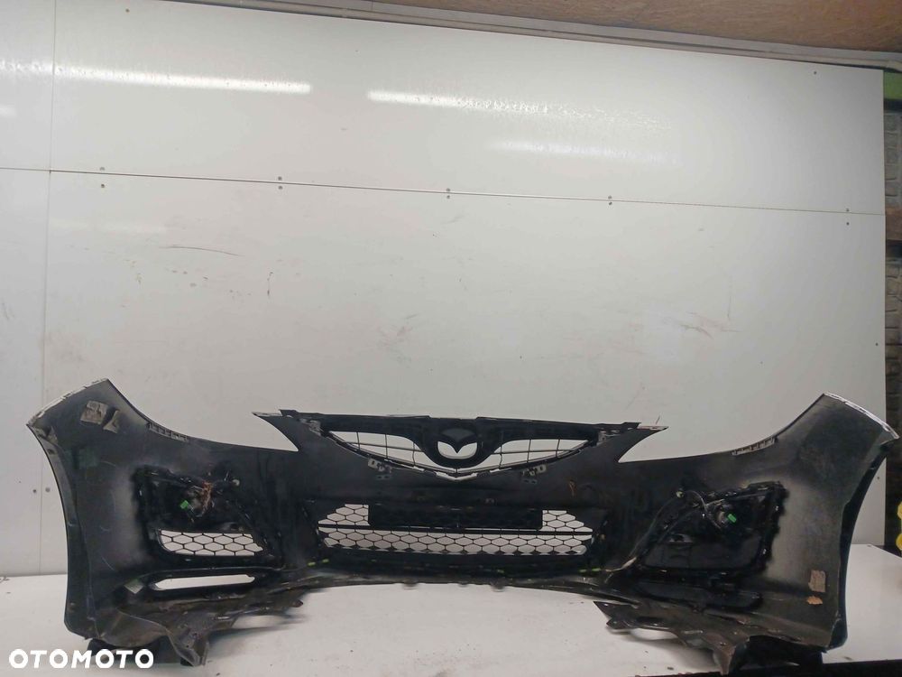 + ZDERZAK PRZÓD PRZEDNI MAZDA 6 VI LIFT FL 36L BŁĘKITNY HALOGENY - 5