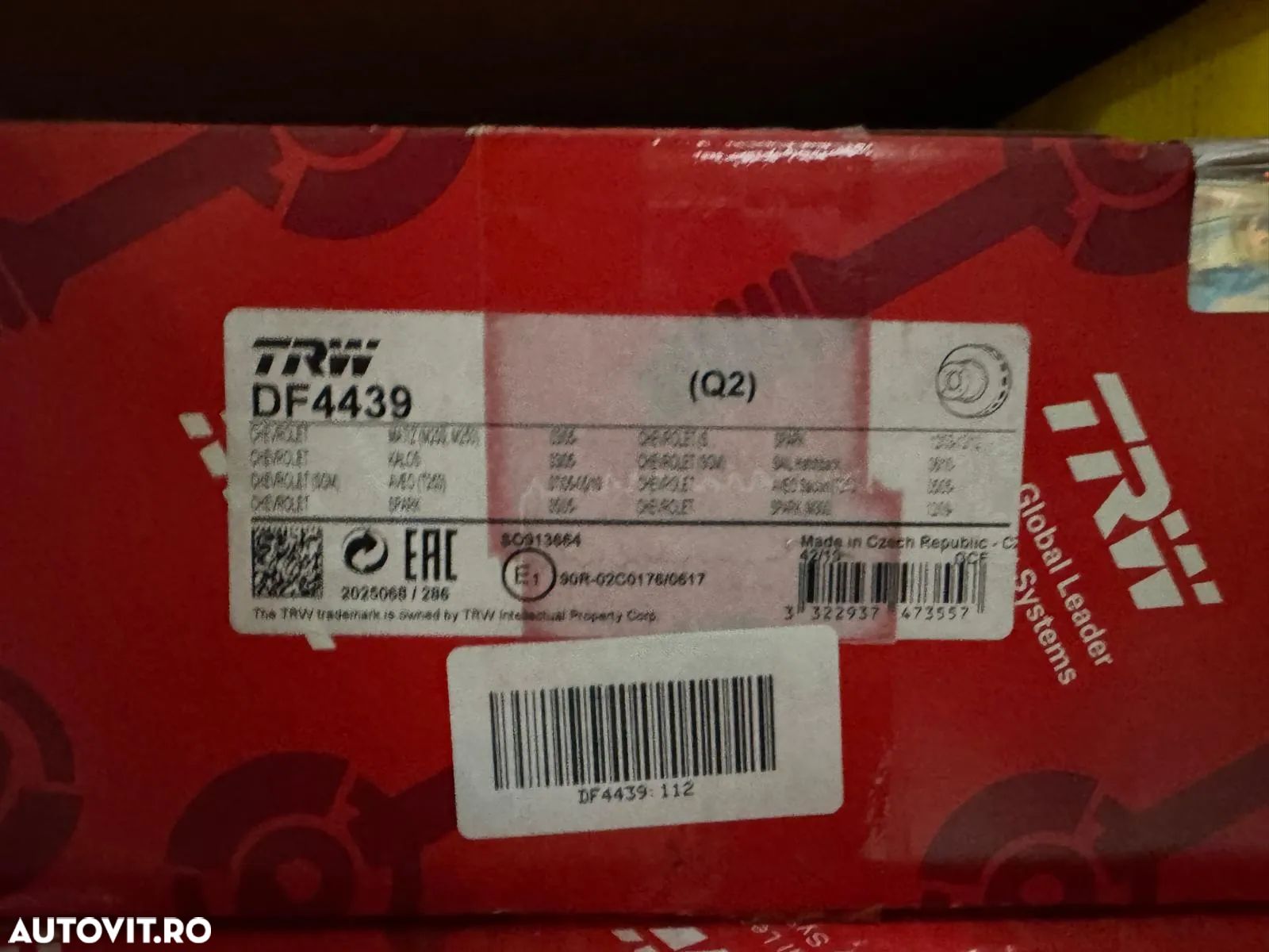 DF4439 | Disc Frana | Chevrolet Aveo - 1
