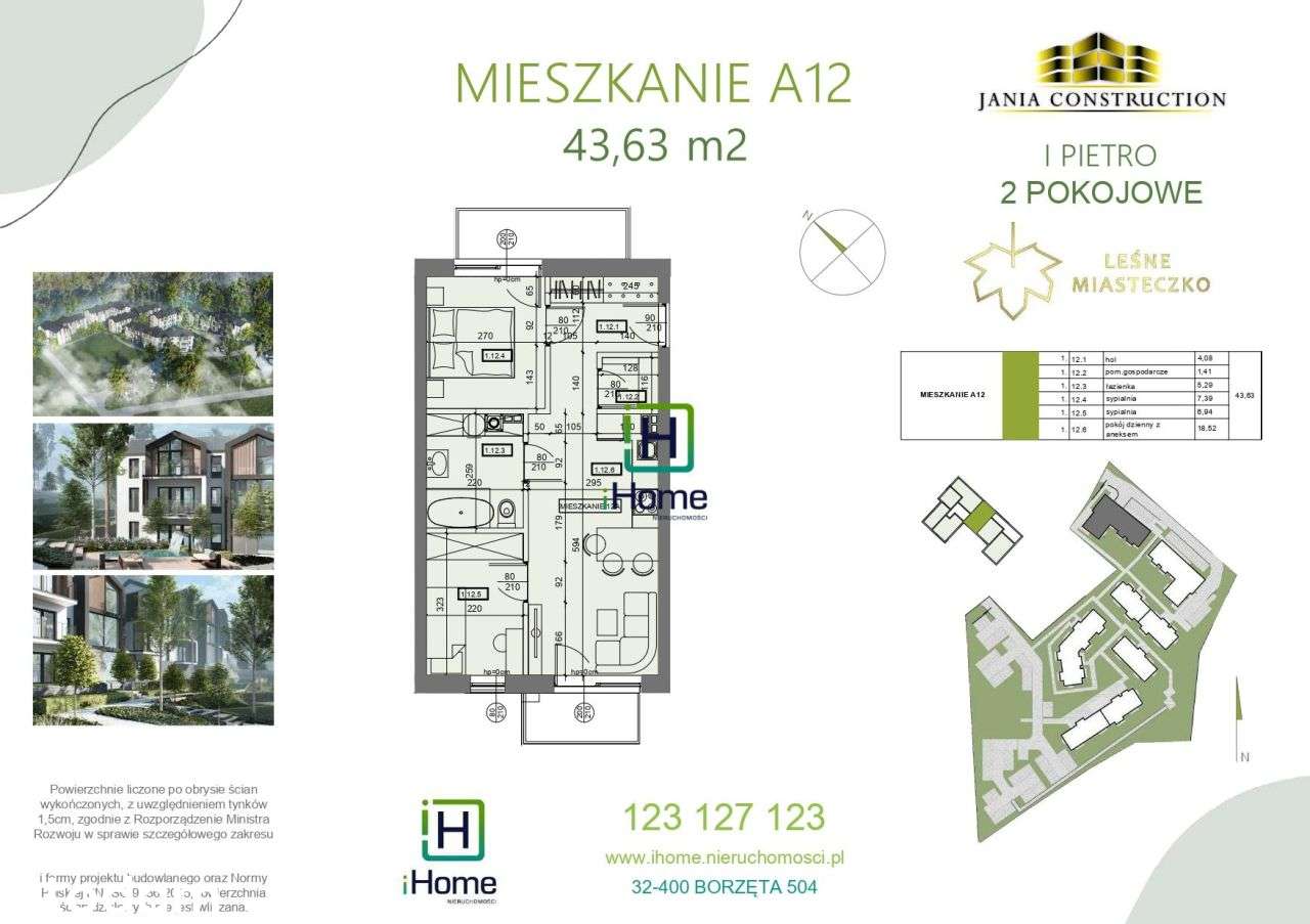 3-pok.| mieszkanie w Osieczanach koło Myślenic