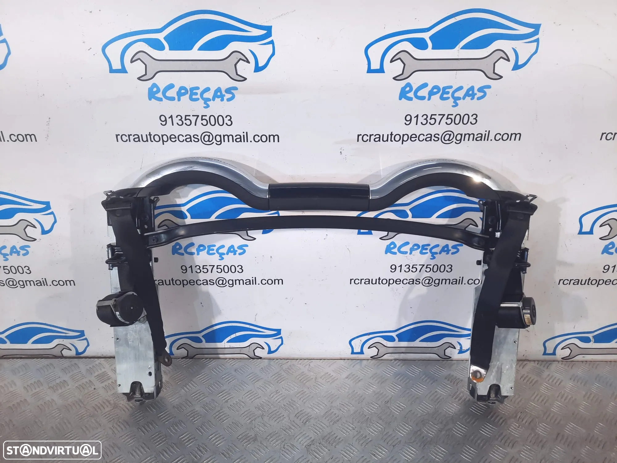 BARRAS ANTICAPOTAMENTO PROTEÇÃO MINI COOPER R57 CABRIO 54607190617 7190617 MINI COOPER R57 LCI ROLL BAR ROLLOVER DEFLETOR VENTO ANTI-CAPOTAMENTO - 3